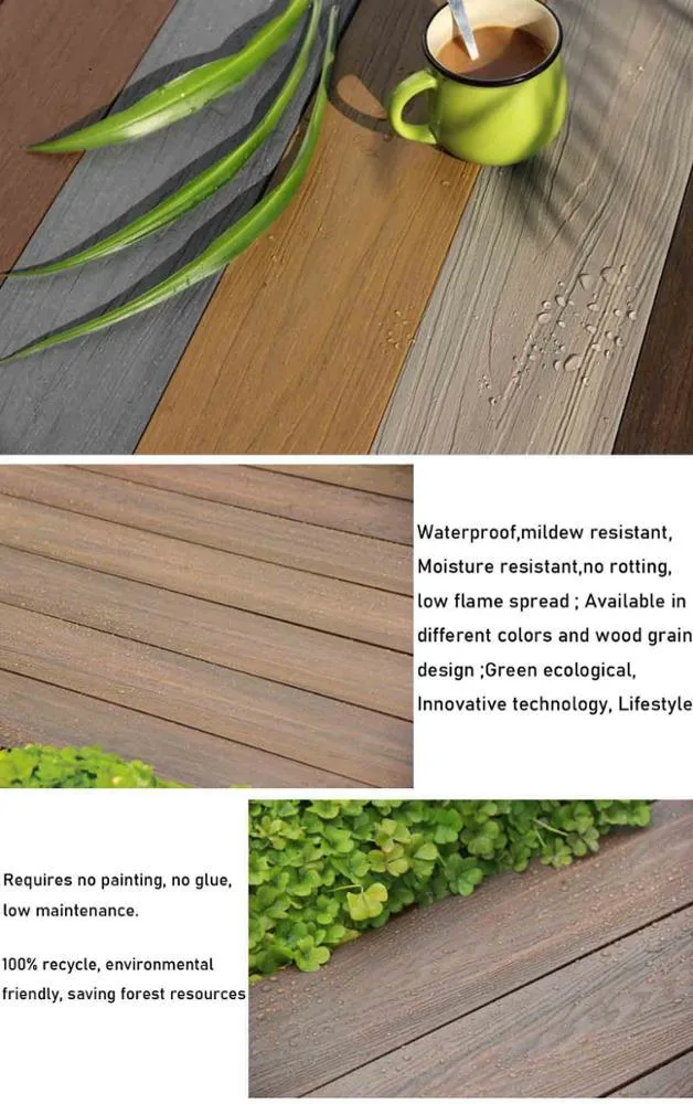 WPC Decking Cover Outdoor Wood Flooring WPC Outdoor Decking