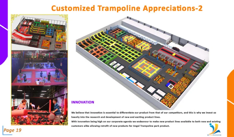 Amazing Group Activity Trampoline Court with Family and Friends