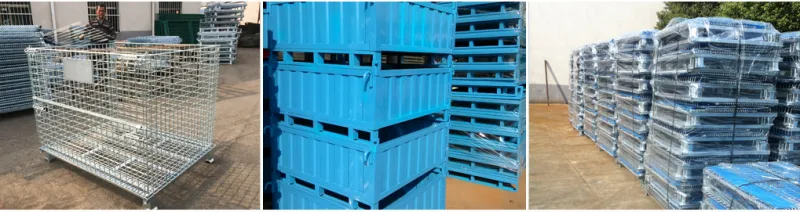 Storage Wire Mesh Container for Warehouse Racks