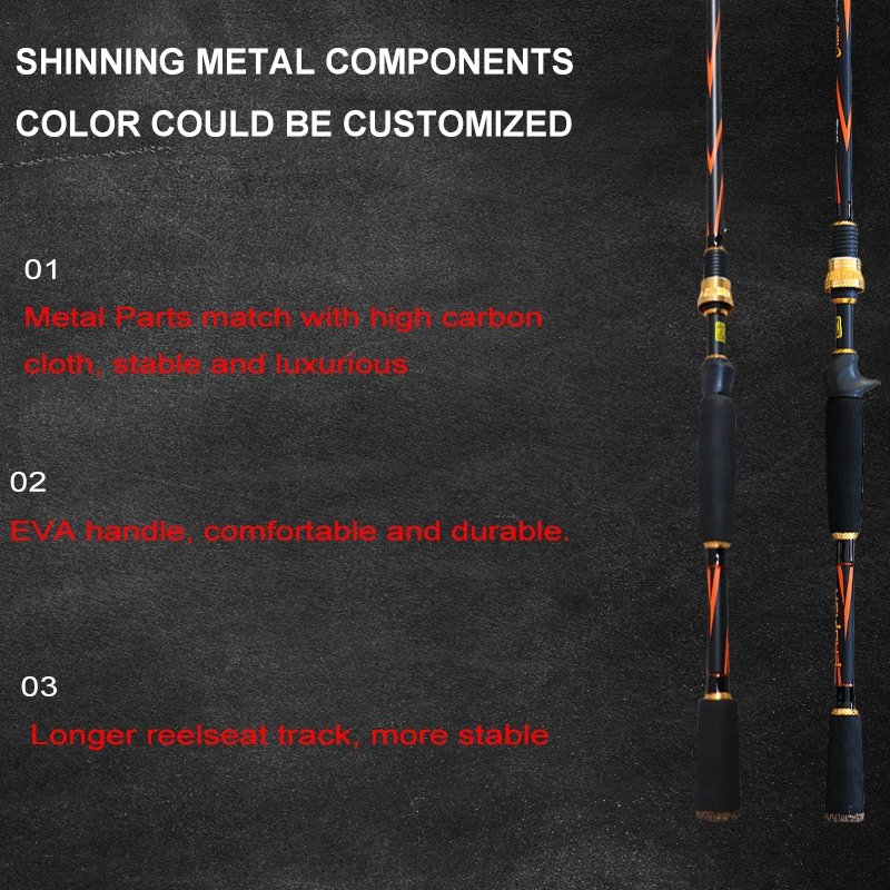 Carbon Fiber Fishing Rod Spinning Fishing Rod in Stock