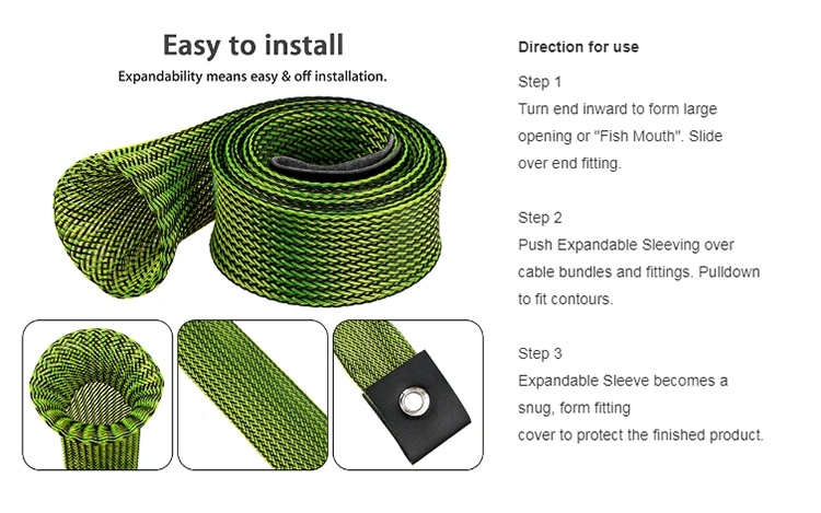 Flexible Expandable Pet Fishing Pole Sleeving for Fishing Rod