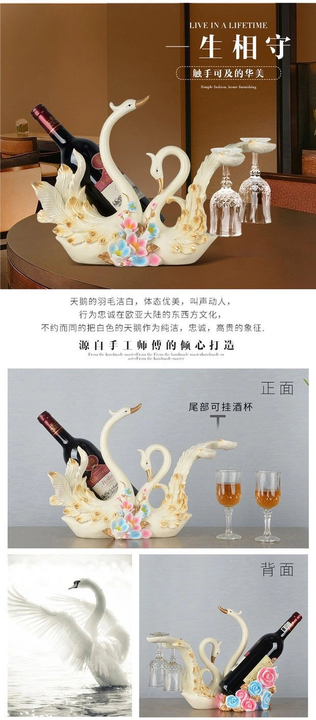 Giraffe Wine Rack Factory Resin Craft Home Decoration