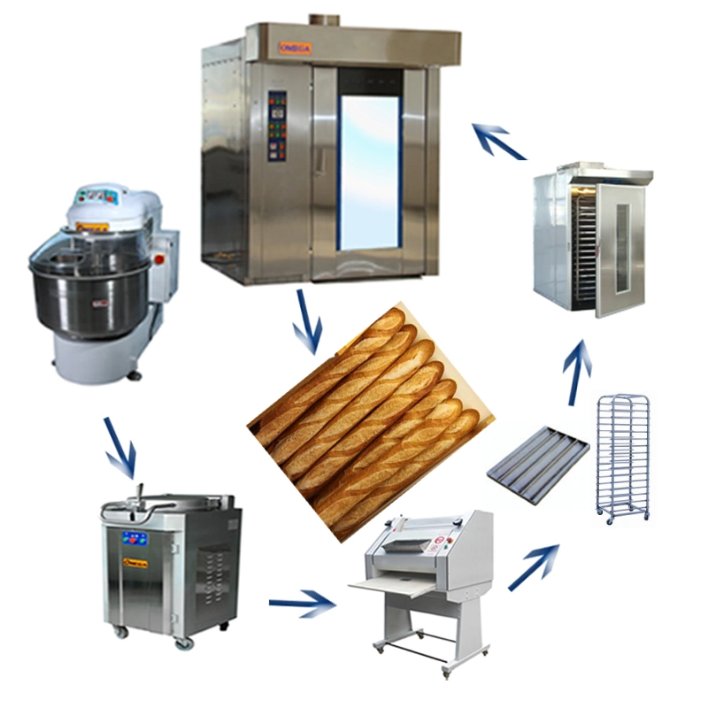 Full Complete Bakery Equipment for Baguette French Long Bread