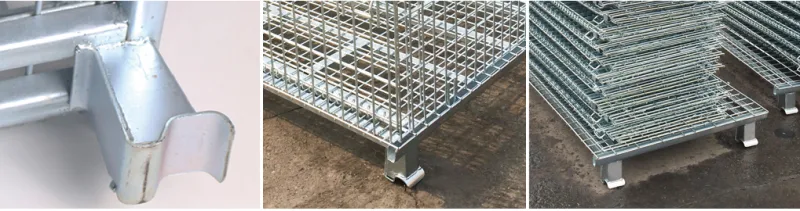 Storage Wire Mesh Container for Warehouse Racks