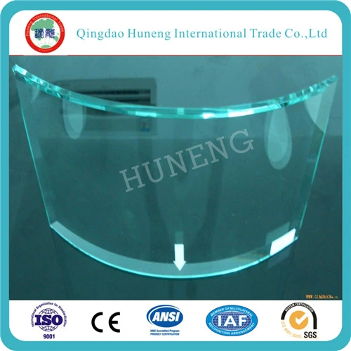 10mm Curved Tempered Glass/Hot Bending Glass for Building