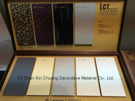Pet Laminated MDF Sheet for High End Quality Furniture (grey color)