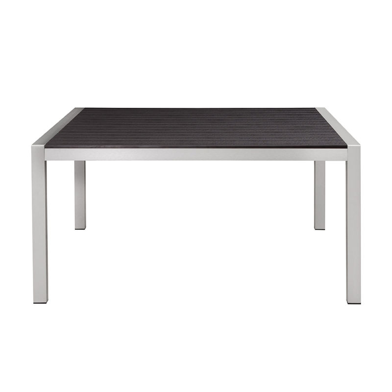 Patio Water Repellent Plastic Wood Dinner Table Garden Sets Metal Table Furniture