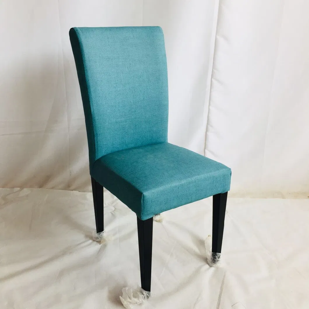 Tiffany Blue Fabric Cover Hotel Dining Room Ceremony Kitchen Bar Dining Chair