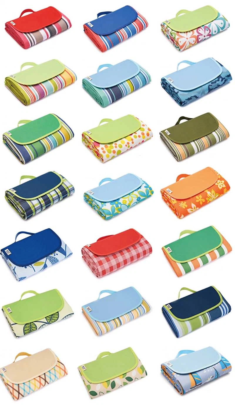 Folding Travel Picnic Blanket Outdoor Picnic Beach Blanket Picnic Rug Carpet Mat