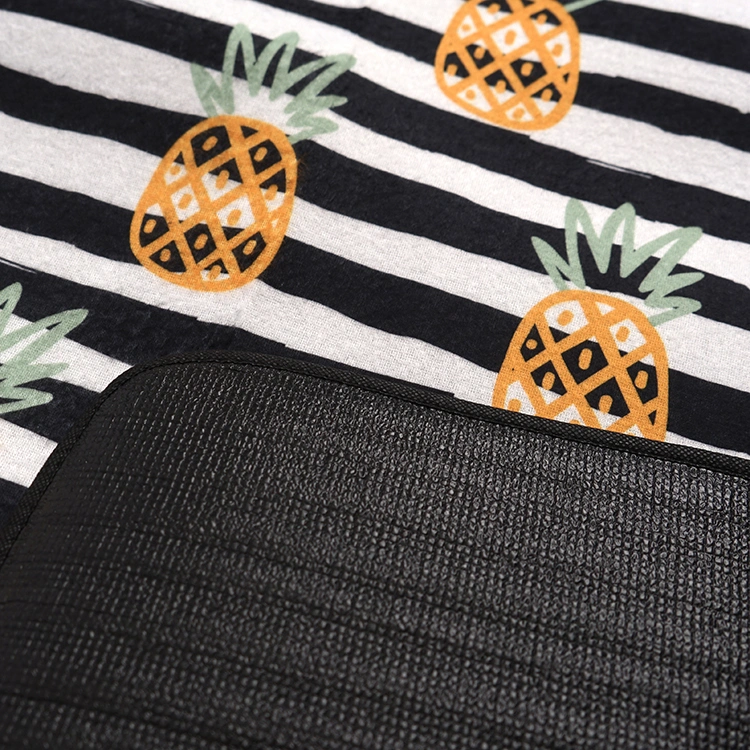 Portable Printed Outdoor Picnic Mat with Waterproof Pineapple Printed