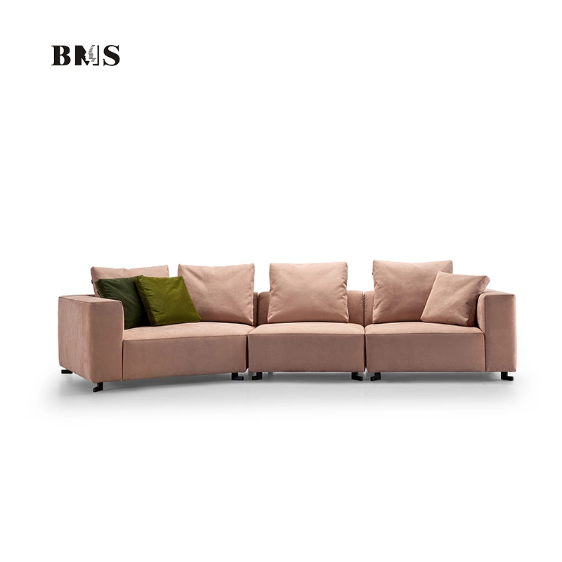 Modern Contemporary Italian Design Home Furniture Special Shaped Sectional Fabric Sofas