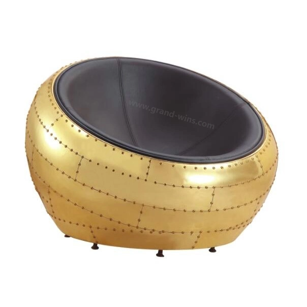 Modern Furniture Fiberglass Aluminum Ball Chair for Aviator Furniture Shop