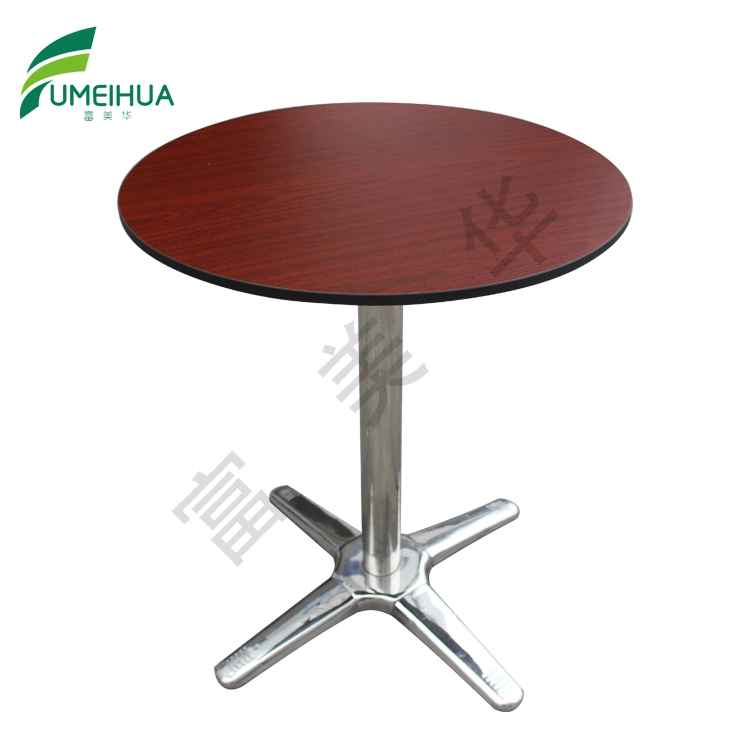 Wave Surface Outdoor HPL Compact Laminate Black Round Table Top