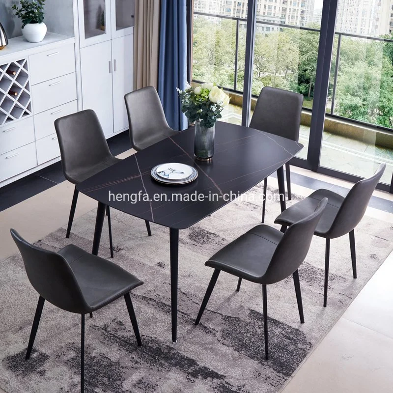 Italian Minimalism Customized Furniture Sets Stable Waterproofing Dining Chairs