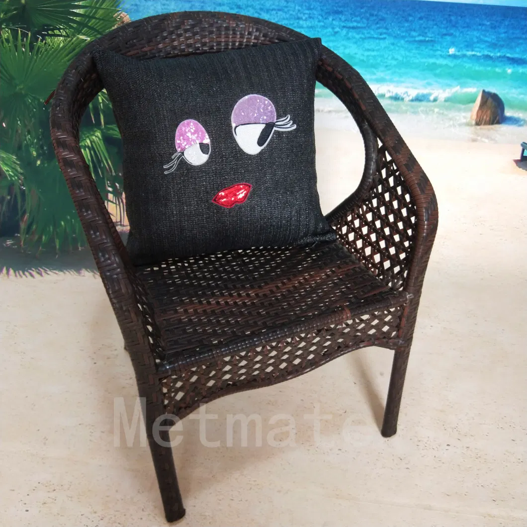 2020 New Item Black Outdoor Rattan Dining Chair Cushions Bedding Set