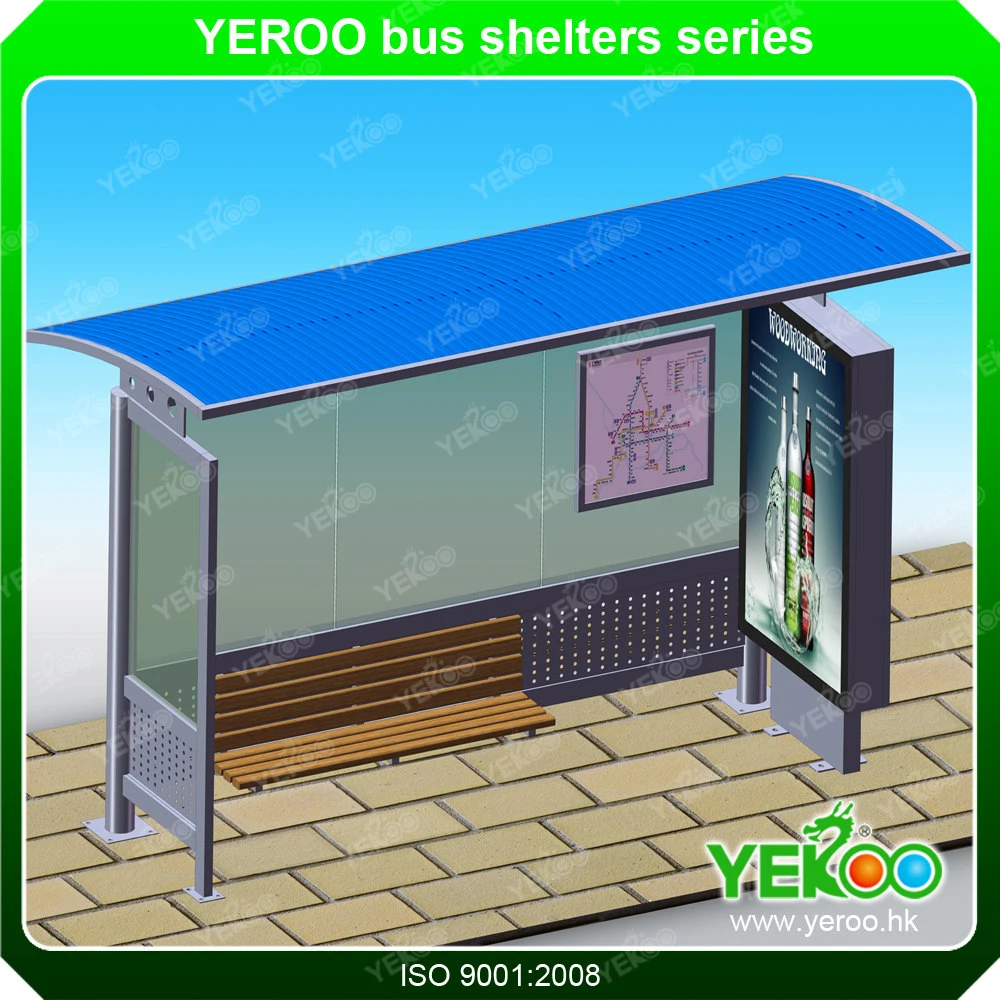City Furniture Customized Outdoor Metal Bus Shelter