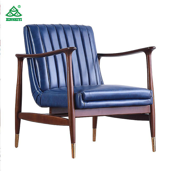 Best Quality Modern Genuine Leather Chaise Lounge Leisure Chair