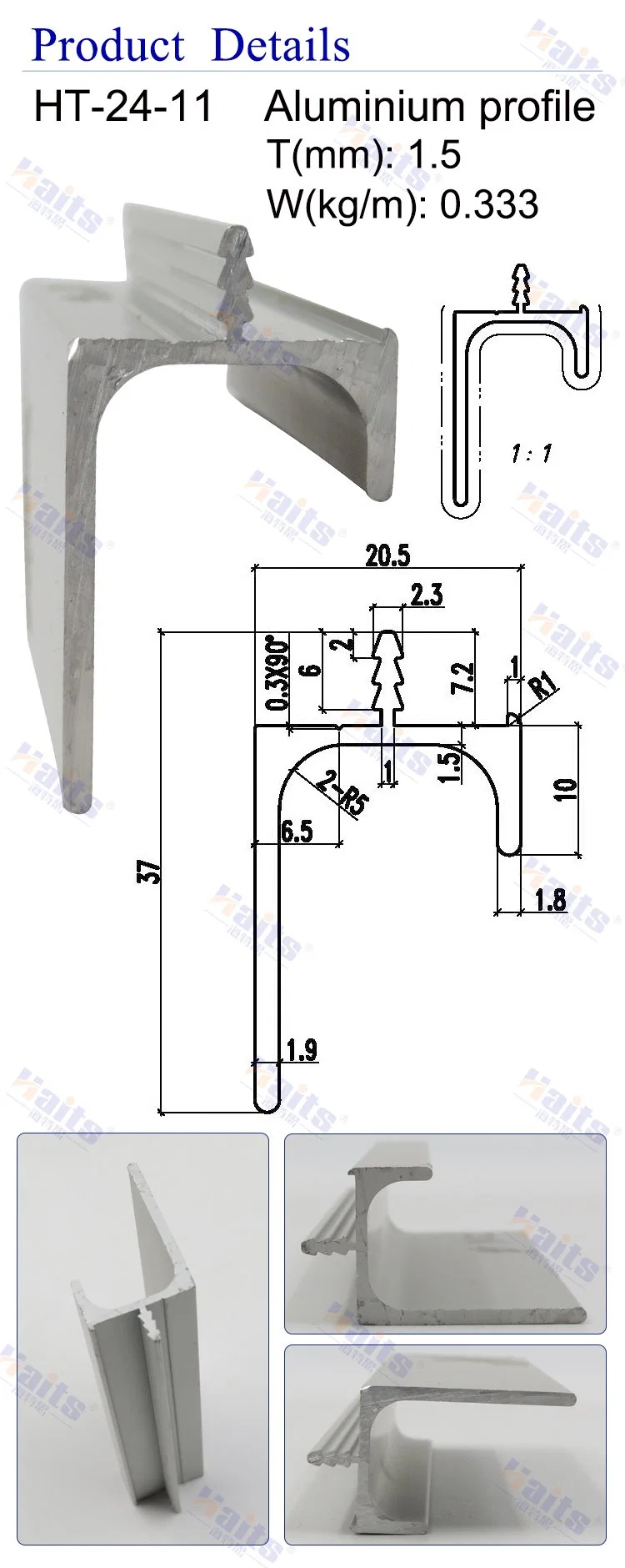 Aluminum Extrusion Profile Aluminum Section Profile 6063 Aluminum Profile Fittings for Furniture