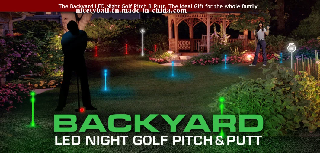 Cheap Golf Club Set Light up Your Backyard Logo Customized
