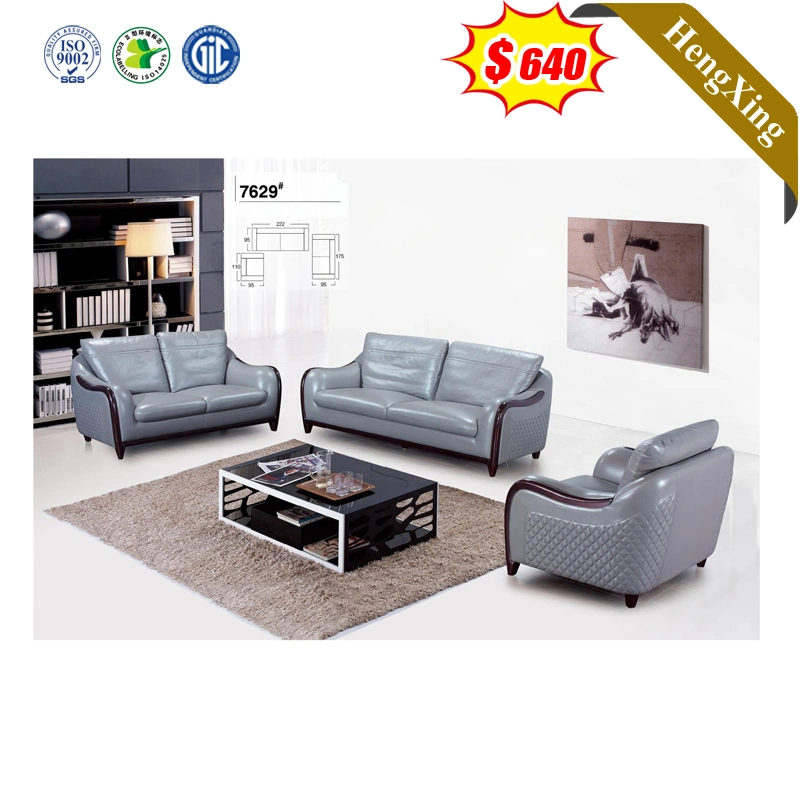 Classic Italian Style L Shaped Sectional Couch Office Furniture Set Leather Living Room Sofa