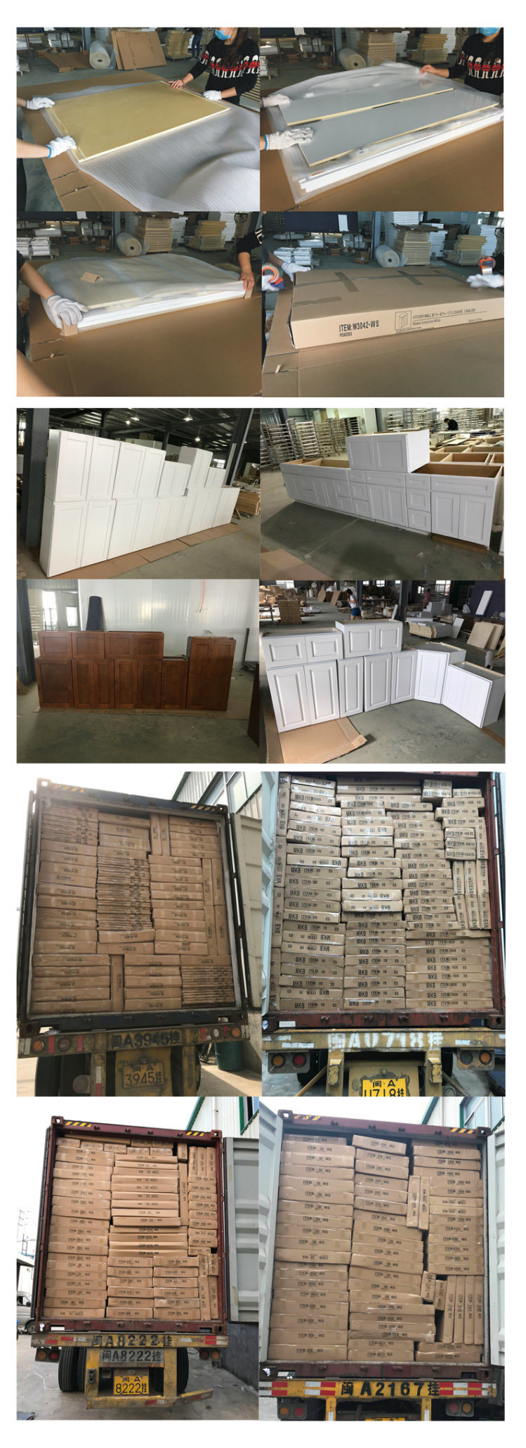 Modern Home Furniture Base Wall Sink Pantry Kitchen Cabinet Set