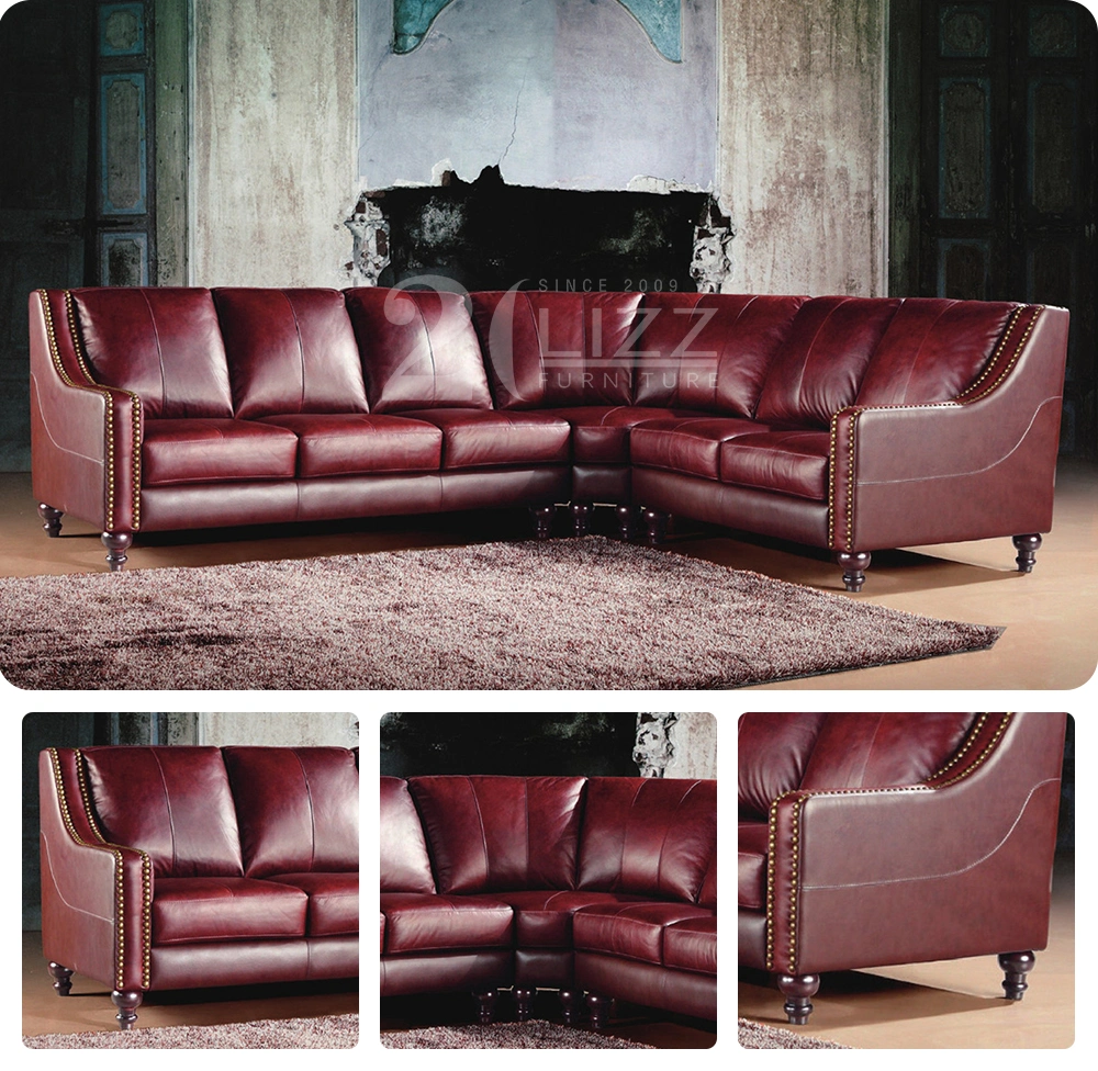 Australia Style Furniture Sectional Furniture Leather Sofa Set