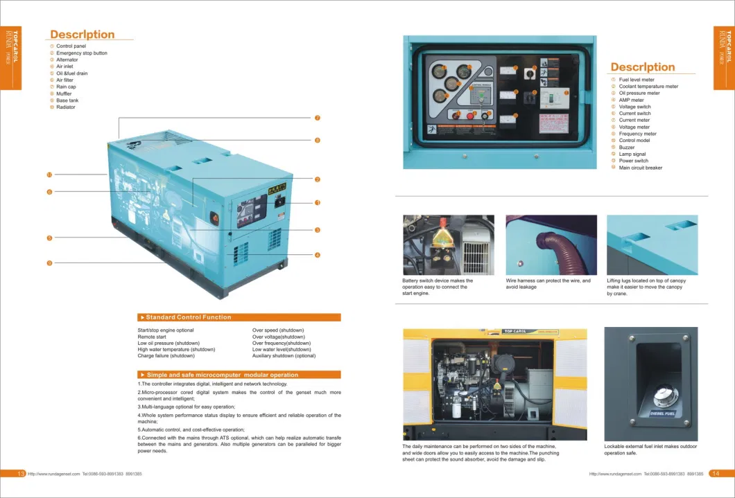 Big Horsepower Range 20kVA-3000 kVA Big Diesel Engine Gen Sets