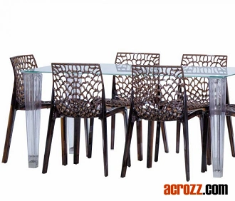 Outdoor Patio Plastic Banquet Furniture Stackable Gruvyer Chair