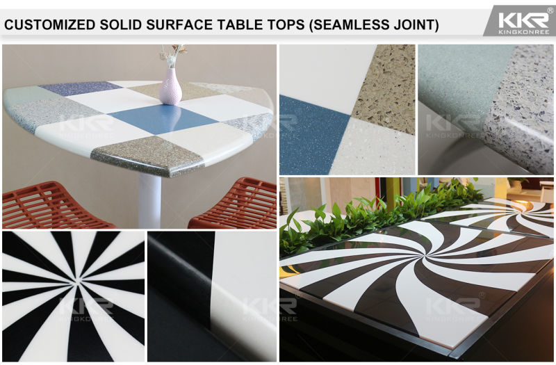 Solid Surface Round Table for Bar and Restaruant Coffee Table