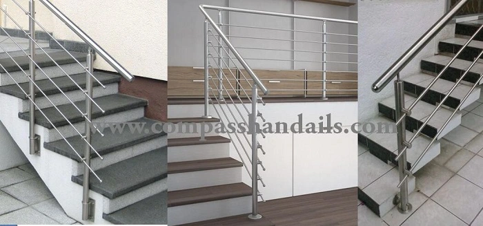 Outdoor Stainless Steel Porch Railing Balustrade Rod Railing