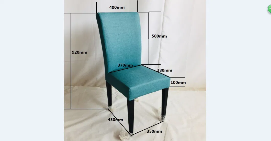 Tiffany Blue Fabric Cover Hotel Dining Room Ceremony Kitchen Bar Dining Chair