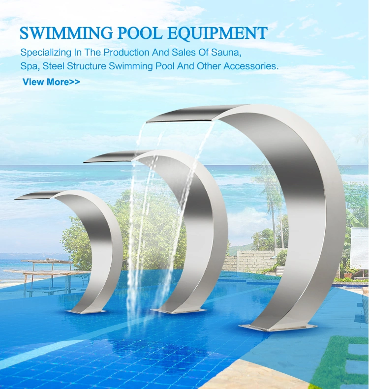 Swimming Pool Equipment Outdoor Shower Waterfall Pool Fountain