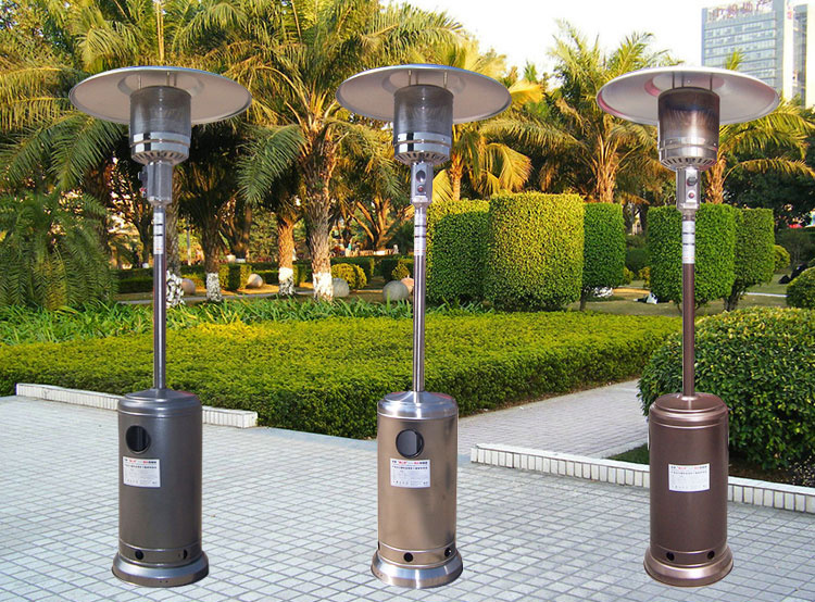 13kw Height-Adjustable Freestanding Outdoor Gas Patio Heater for Coffee Bar