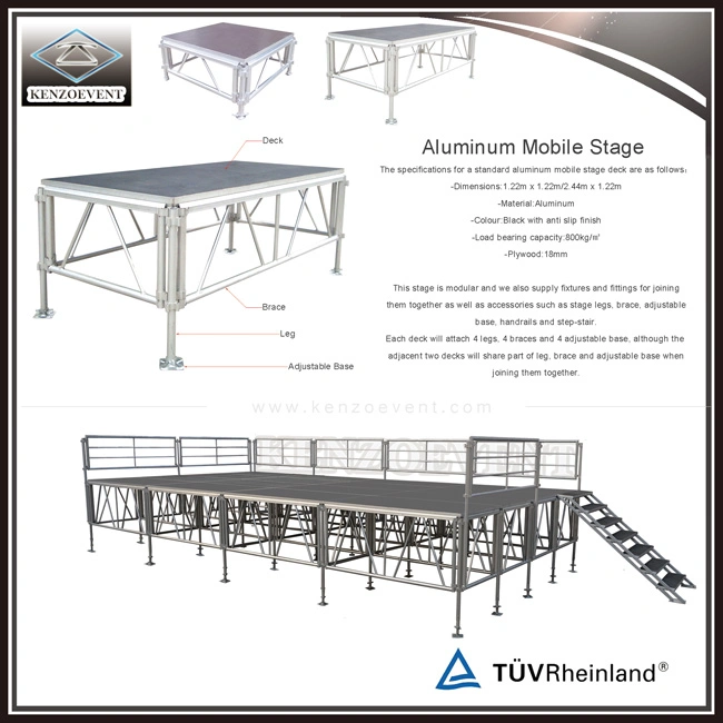 Aluminum Outdoor Concert Stage Used Portable Stage for Sale