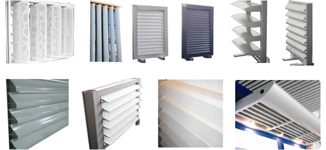Exterior Wooden Color Sun Louver and Shutter Rolling Gate