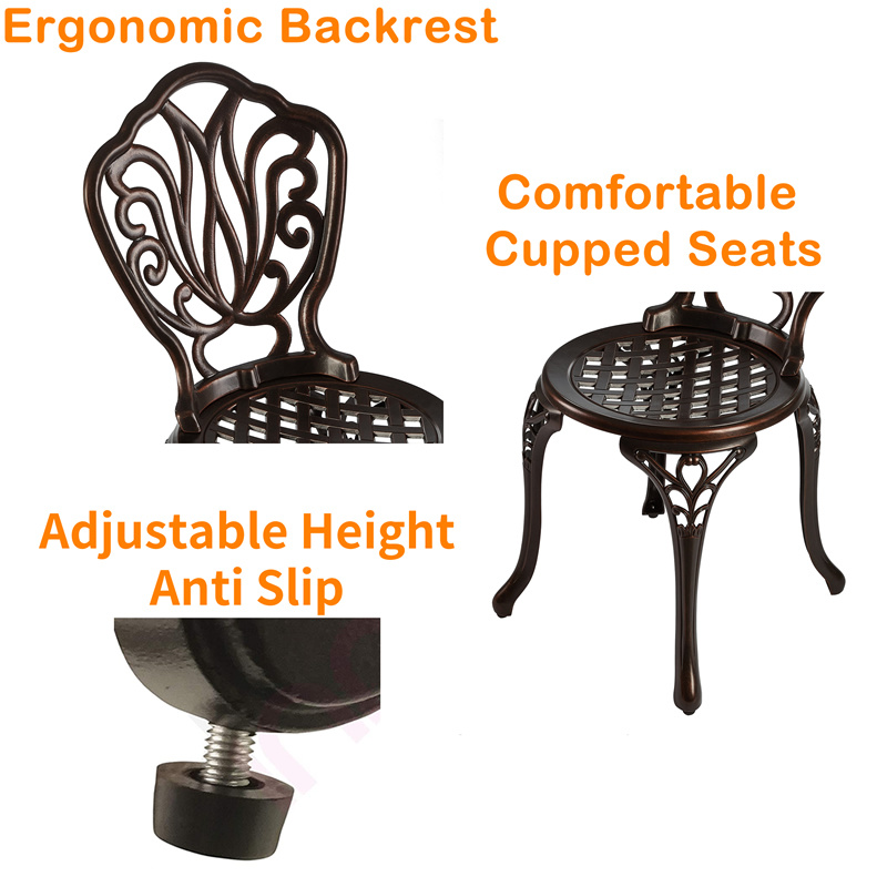 Patio Bistro Sets 3 Piece Outdoor Dining Set Outdoor Patio
