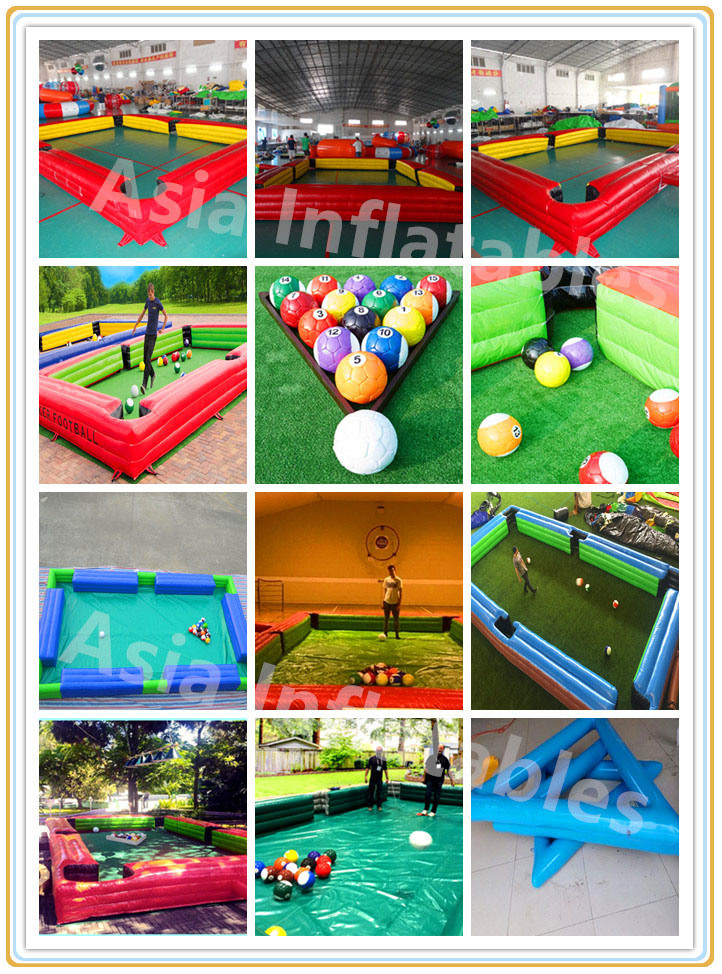 Inflatable Pool Football Inflatable Snooker Ball Game Table