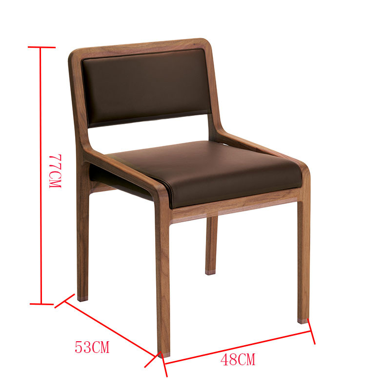 2019 Modern Wooden PU Leather Dining Sets Restaurant Chair