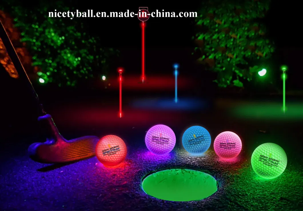 Light up Your Backyard Glowing in Dark Golf Gift Set for Training Game