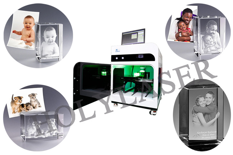 Face 3D Crystal Photo Laser Engraving Machine for Gift Shops