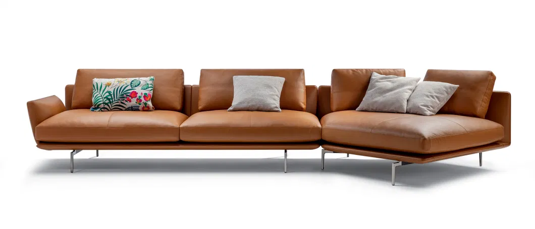 New European Minimalist Style Home Living Room Chaise Lounge Sofa