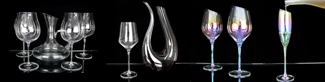 Square White Wine Glass Goblet Set 500ml for Dining/Bar/Club/Party