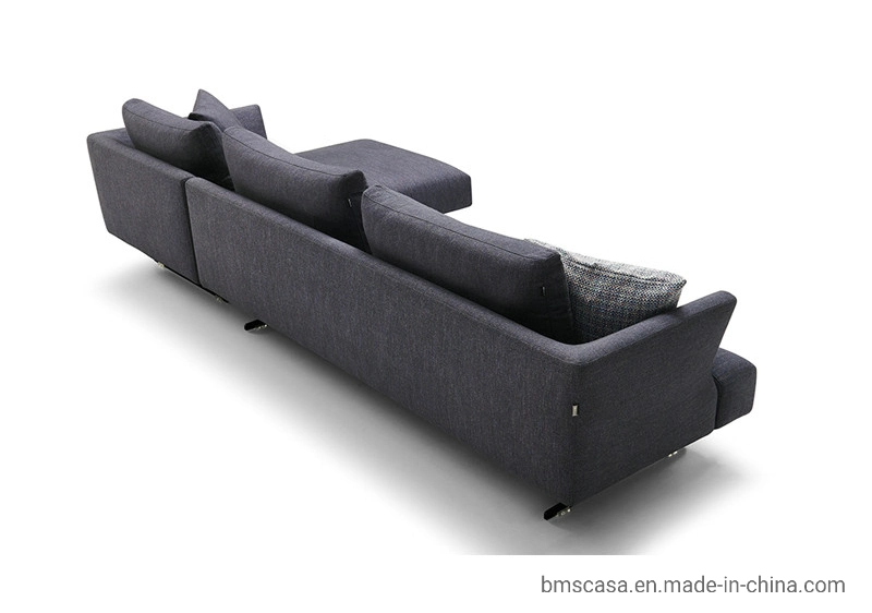 Modern Contemporary Italian Design Home Furniture Living Room Fabric L Shape Corner Sectional Sofa