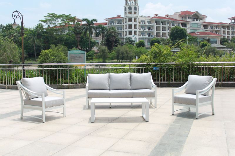 Modern Garden Outdoor Furniture Aluminum Sofa Set and Coffee Table (DW-SF1908)