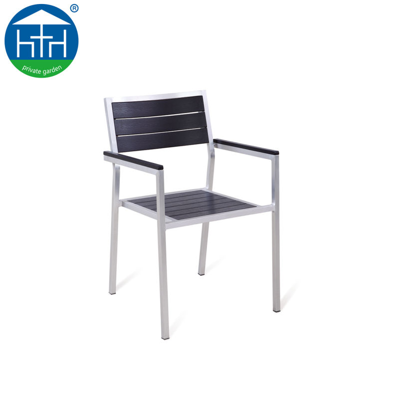 High-Quality Aluminum and Plastic Wooden Chairs Garden Outdoor Furniture