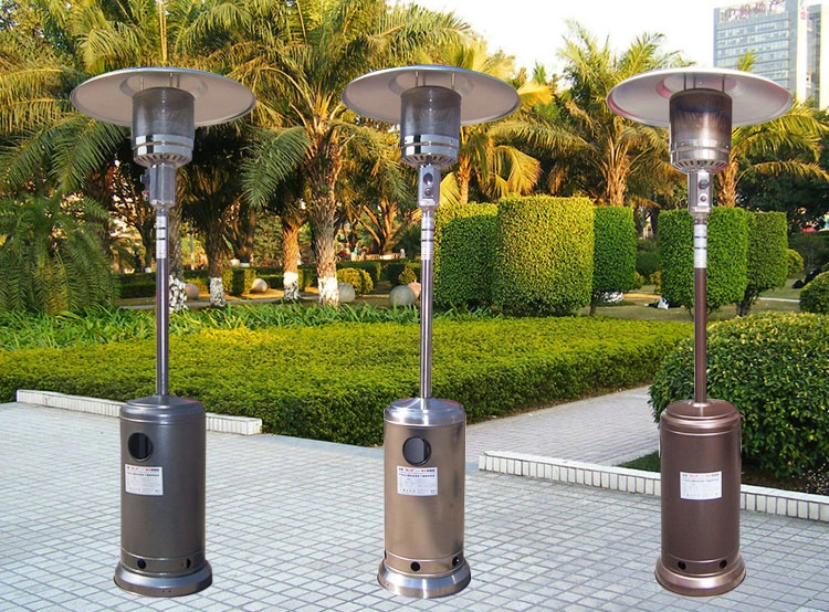 13kw Height-Adjustable Freestanding Steel Gas Patio Heater for Coffee Bar