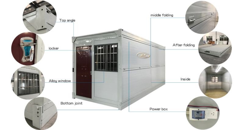 Home Modern Mobile Prefab Fold Storage Shops Folding Container Office