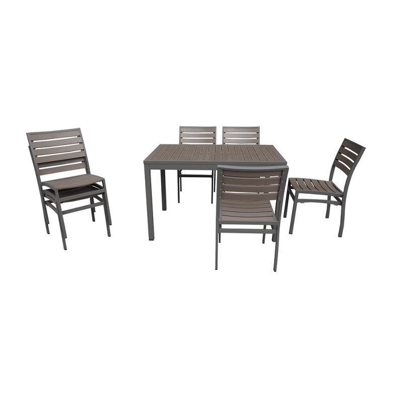 Outdoor Gazebo Dining Table Set for Garden Hotel Furniture