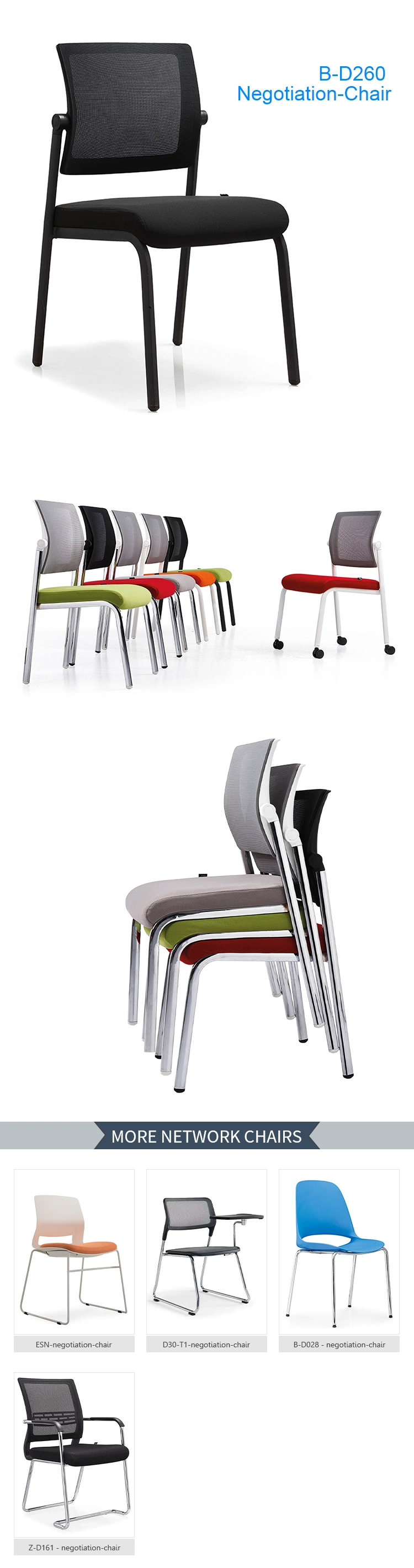 Retail Mesh Decent Steady School Furniture Classroom Chairs Fabric Chairs