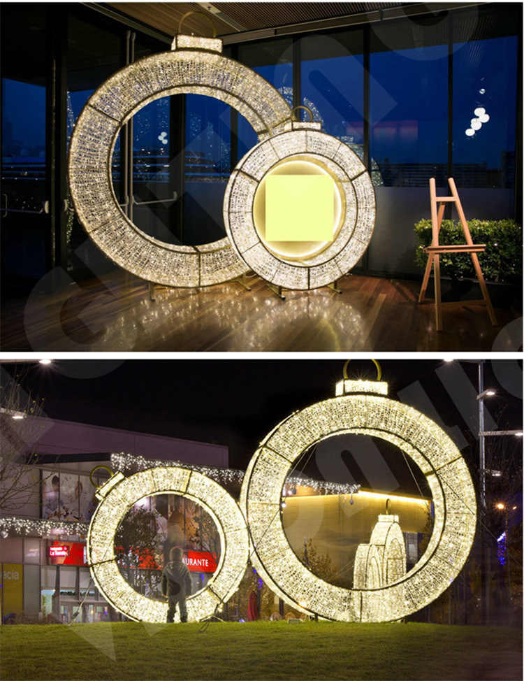 Outdoor Large LED Candy Cane Motif Lights for Commercial Displays